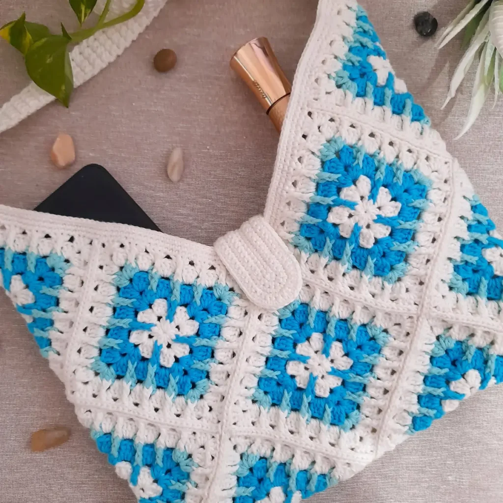 bolso crochet granny square 6