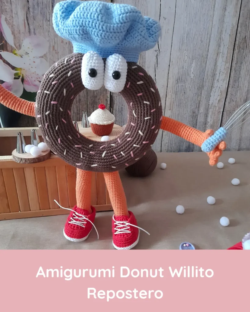 patron amigurumi donut willito repostero w