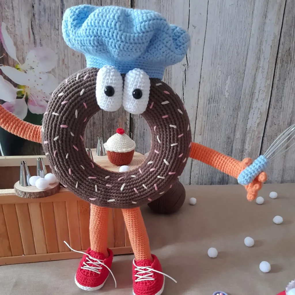 Patrón amigurumi donut Willito repostero patron crochet amigurumi donut willito repostero 1