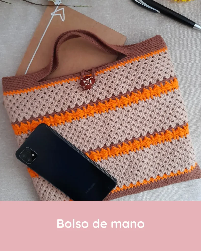 patron crochet bolso de mano w