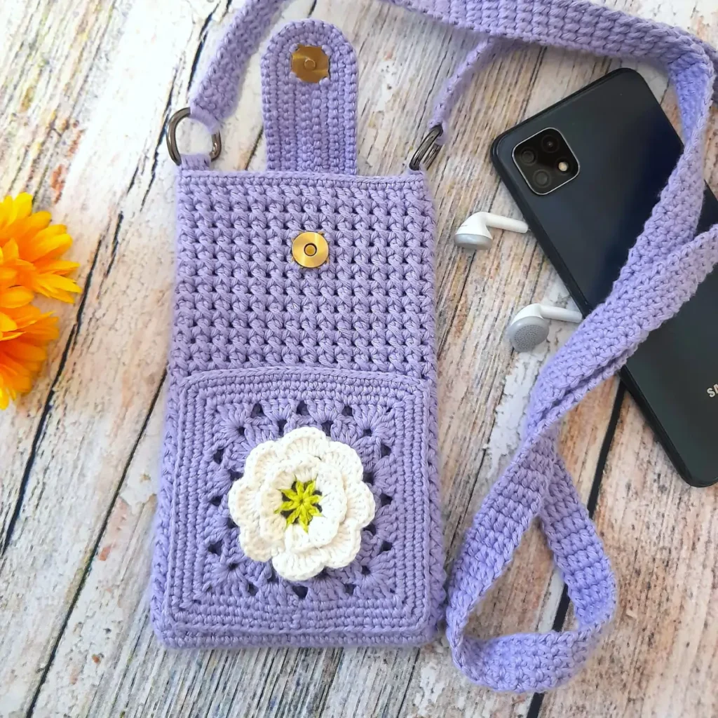 Patrón bolso de crochet para móvil patron crochet bolso para movil 2