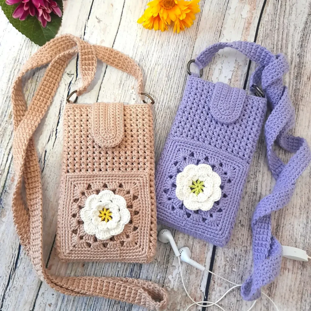Patrón bolso de crochet para móvil patron crochet bolso para movil 5