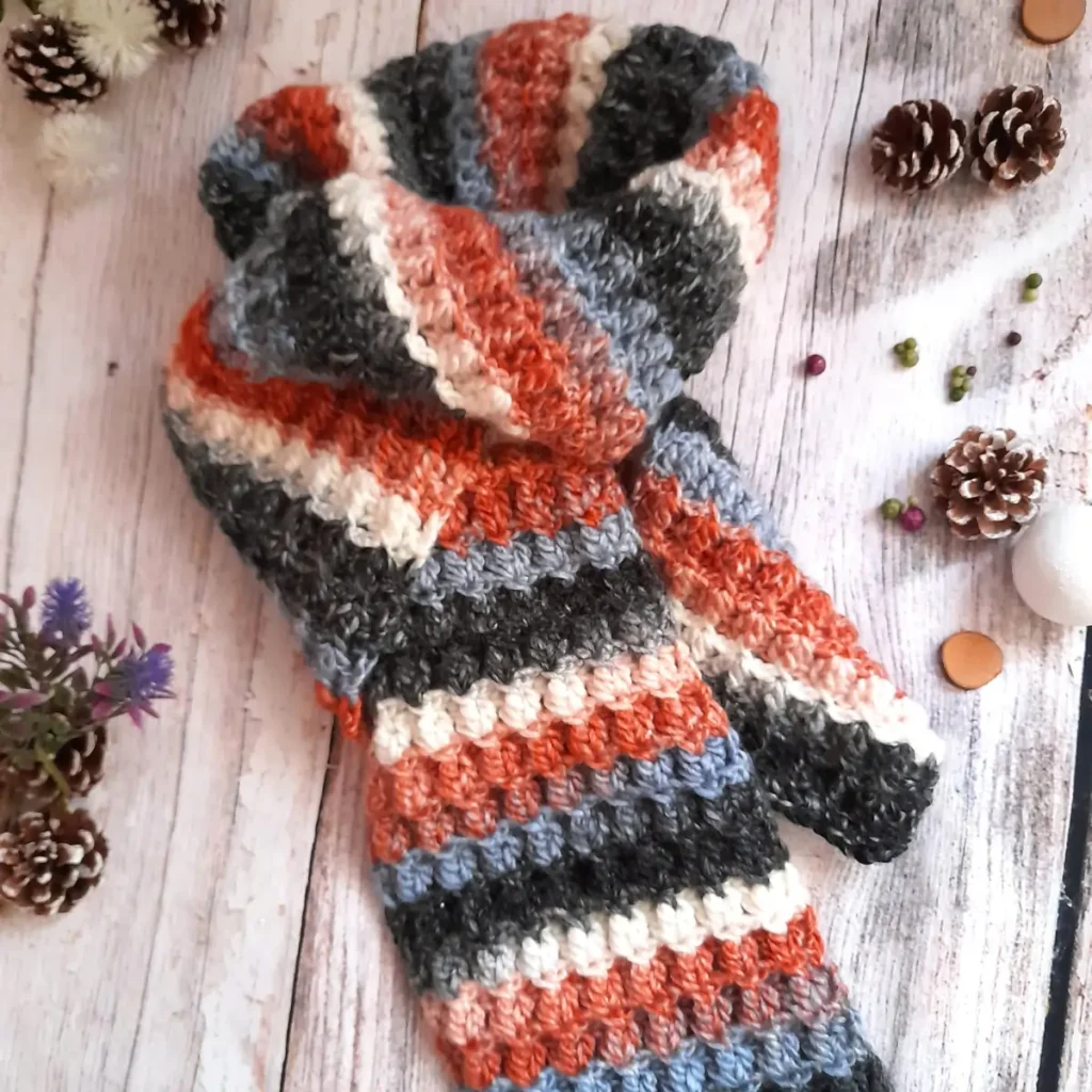 patron crochet bufanda ribbon 5