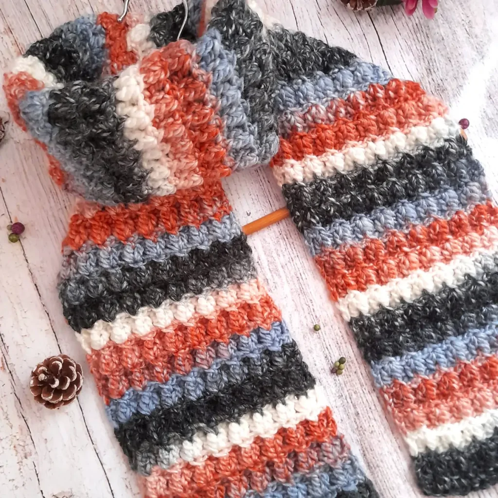 patron crochet bufanda ribbon 6