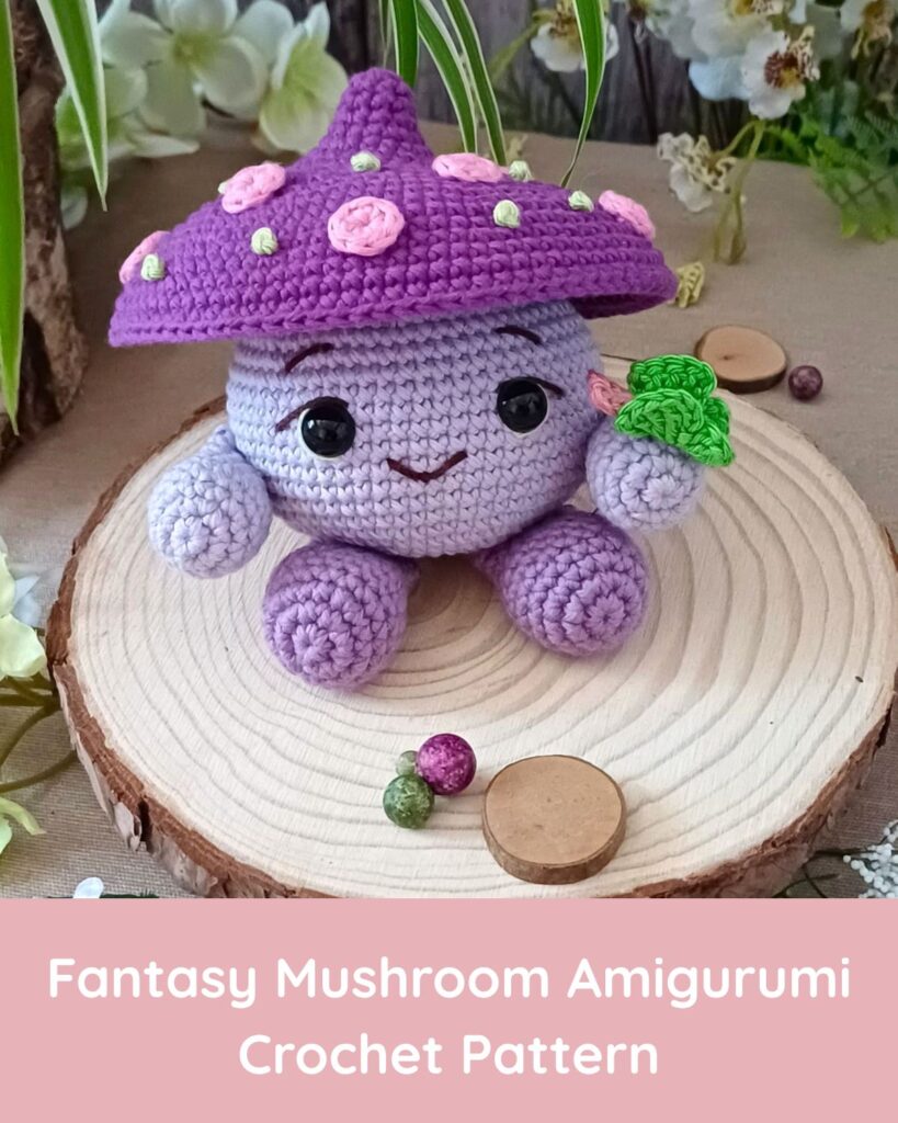 My Patterns fantasy mushroom amigurumi crochet pattern