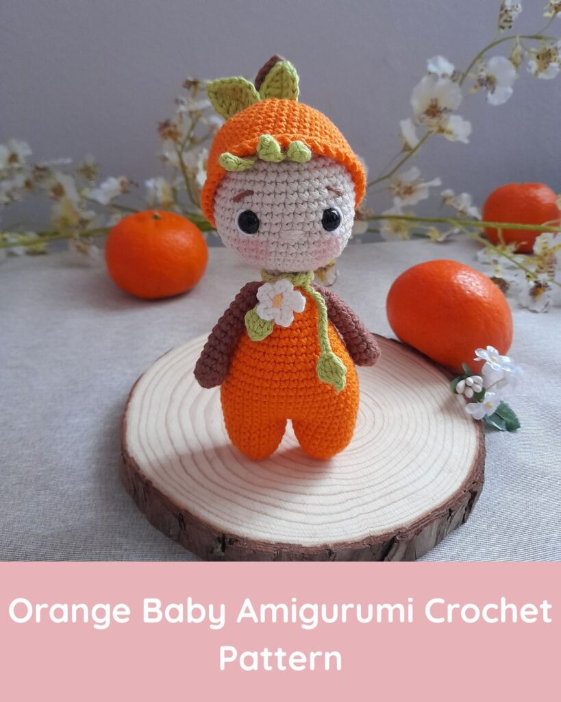 My Patterns orange baby amigurumi crochet pattern