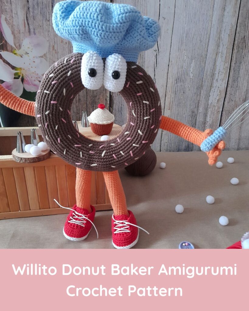 My Patterns willito donut baker amigurumi crochet pattern