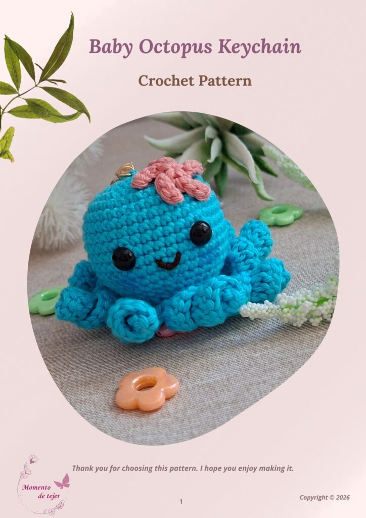 baby octopus keychain crochet pattern 1