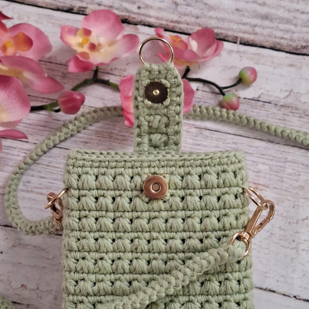 SALVIA Phone Bag Pattern bolso crochet movil salvia 8 c