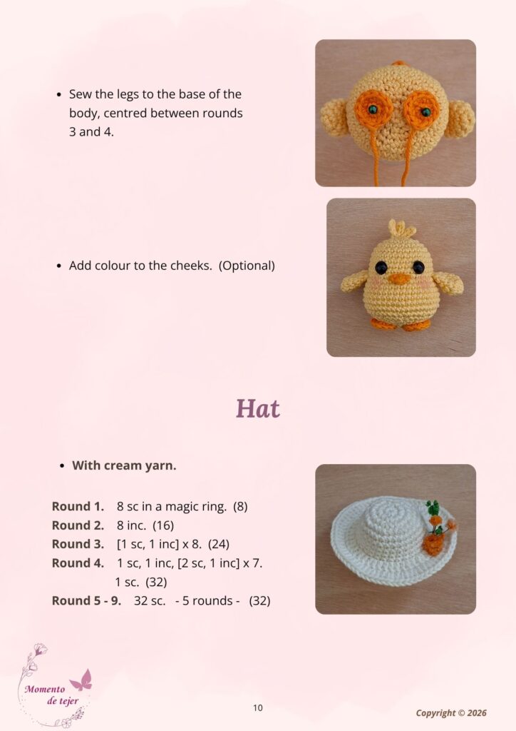 Countryside Chick Keychain Crochet Pattern countryside chick amigurumi keychain crochet pattern 10