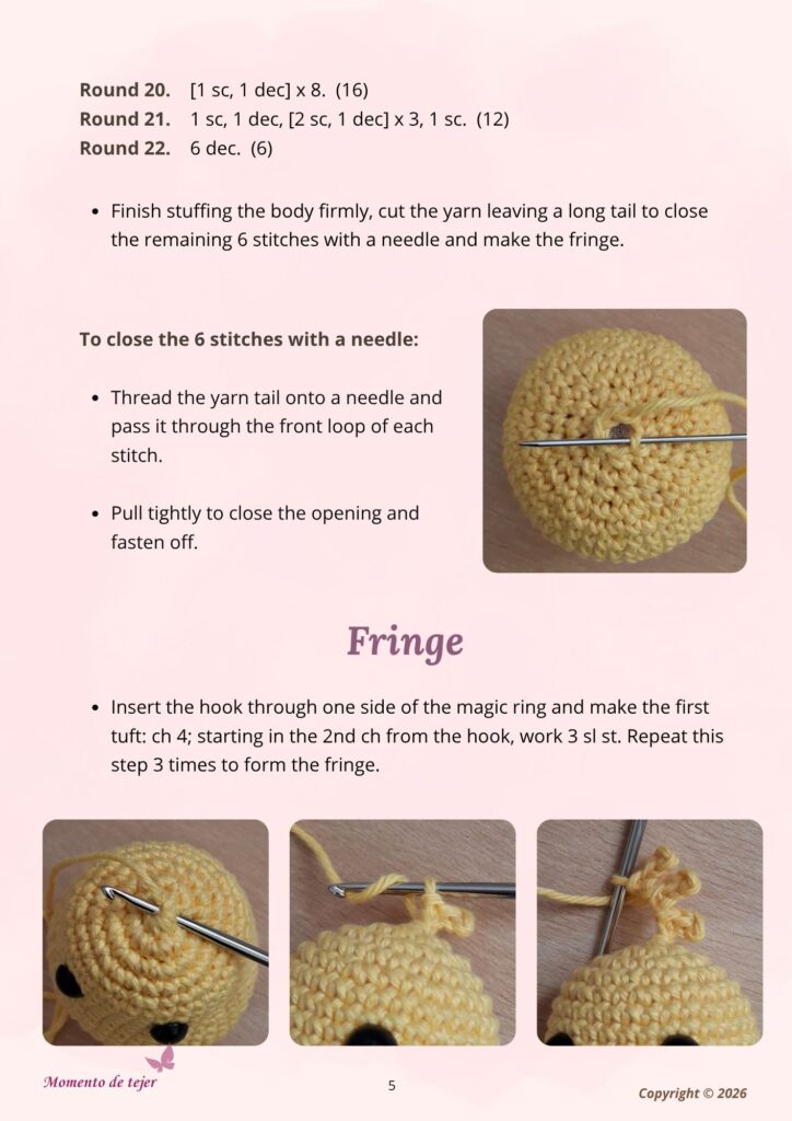 Countryside Chick Keychain Crochet Pattern countryside chick amigurumi keychain crochet pattern 5