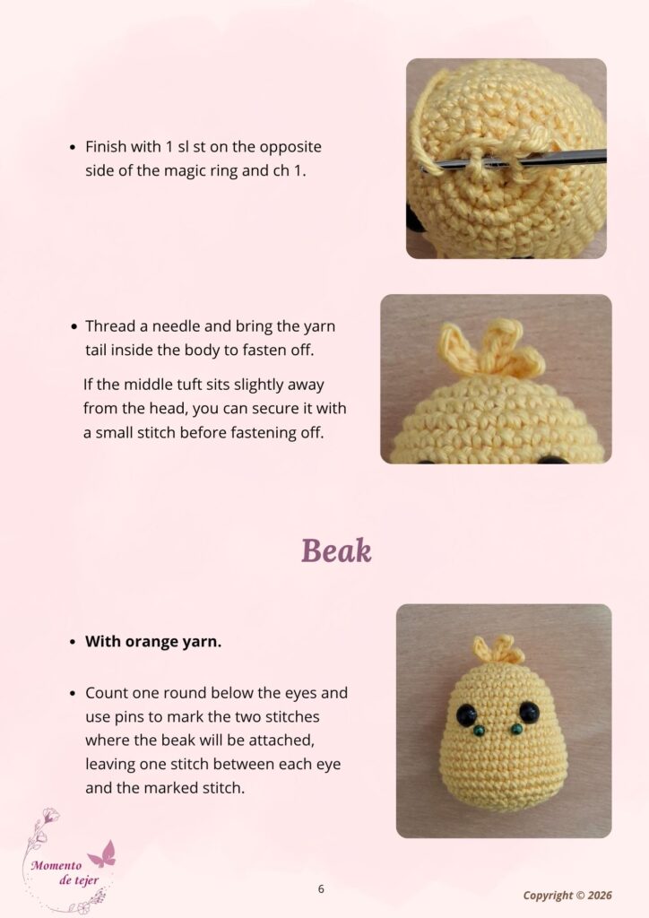Countryside Chick Keychain Crochet Pattern countryside chick amigurumi keychain crochet pattern 6