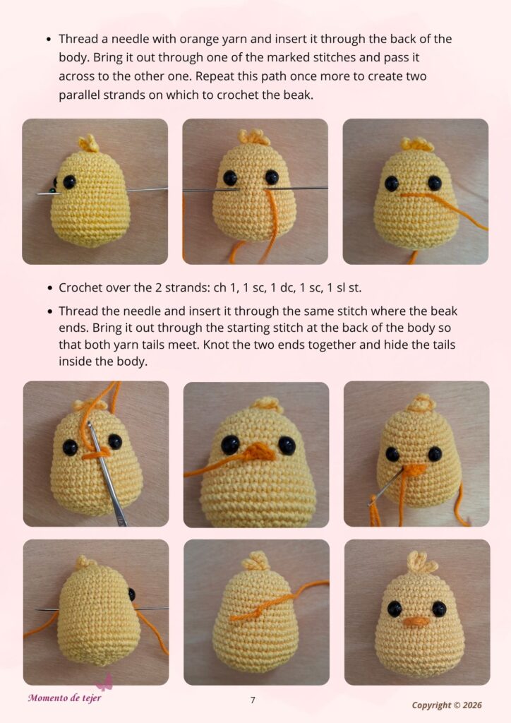 Countryside Chick Keychain Crochet Pattern countryside chick amigurumi keychain crochet pattern 7