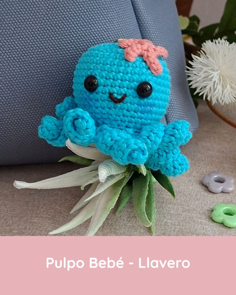 pulpo bebe llavero