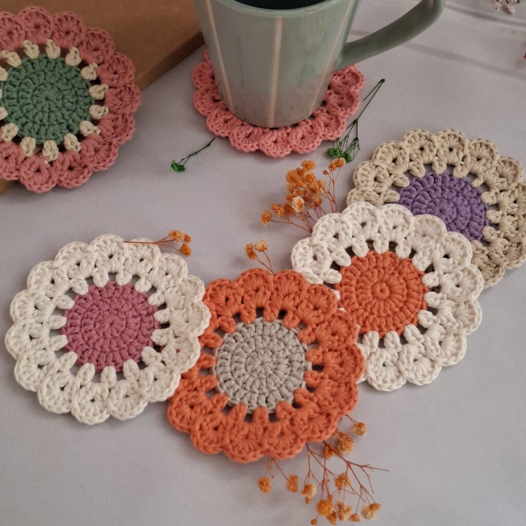 Dalia Coaster – Free Crochet Pattern posavasos dalia patron crochet 4