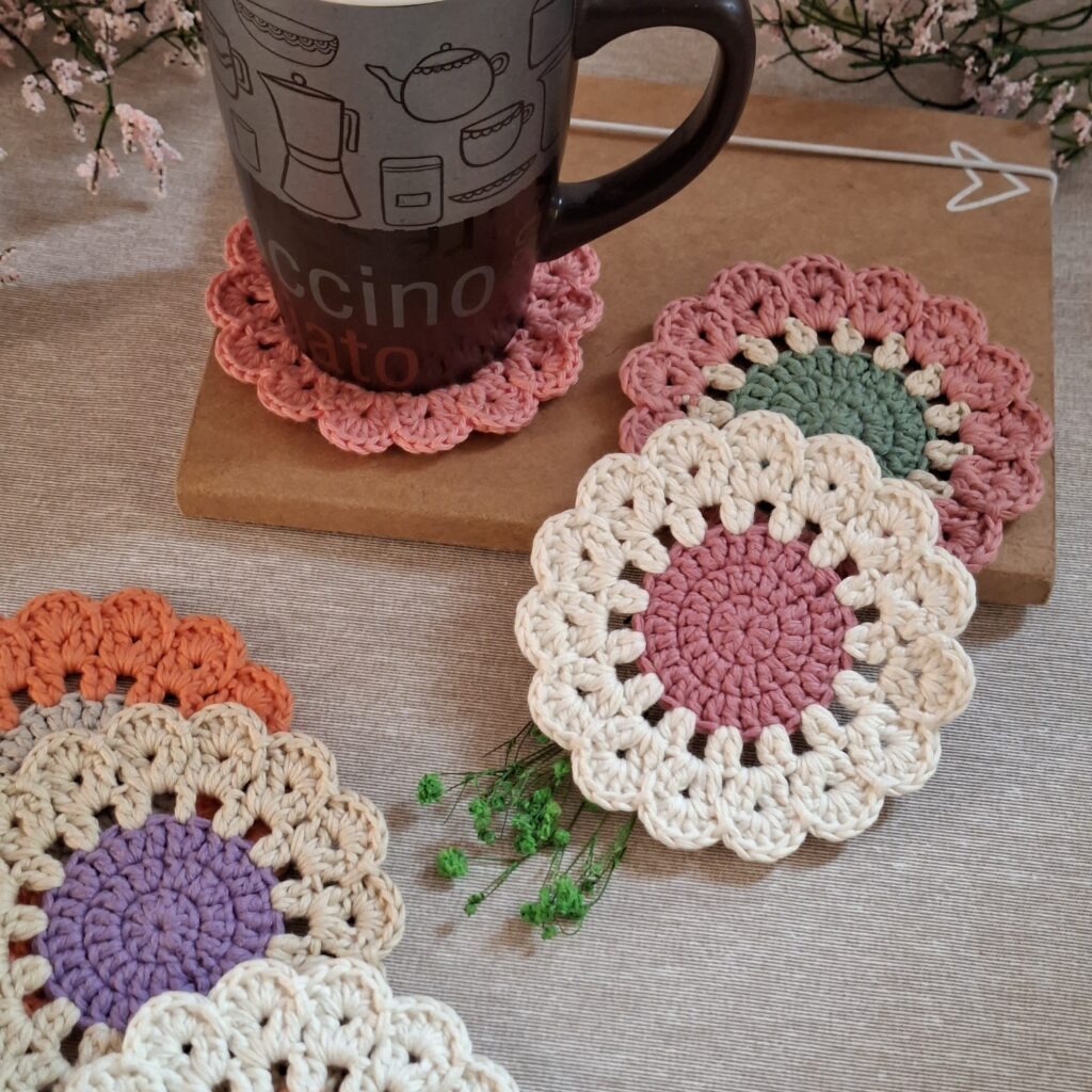 Dalia Coaster – Free Crochet Pattern posavasos dalia patron crochet 5