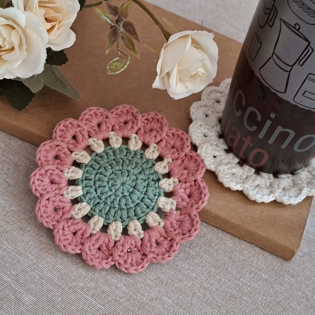 Dalia Coaster – Free Crochet Pattern posavasos dalia patron crochet 7