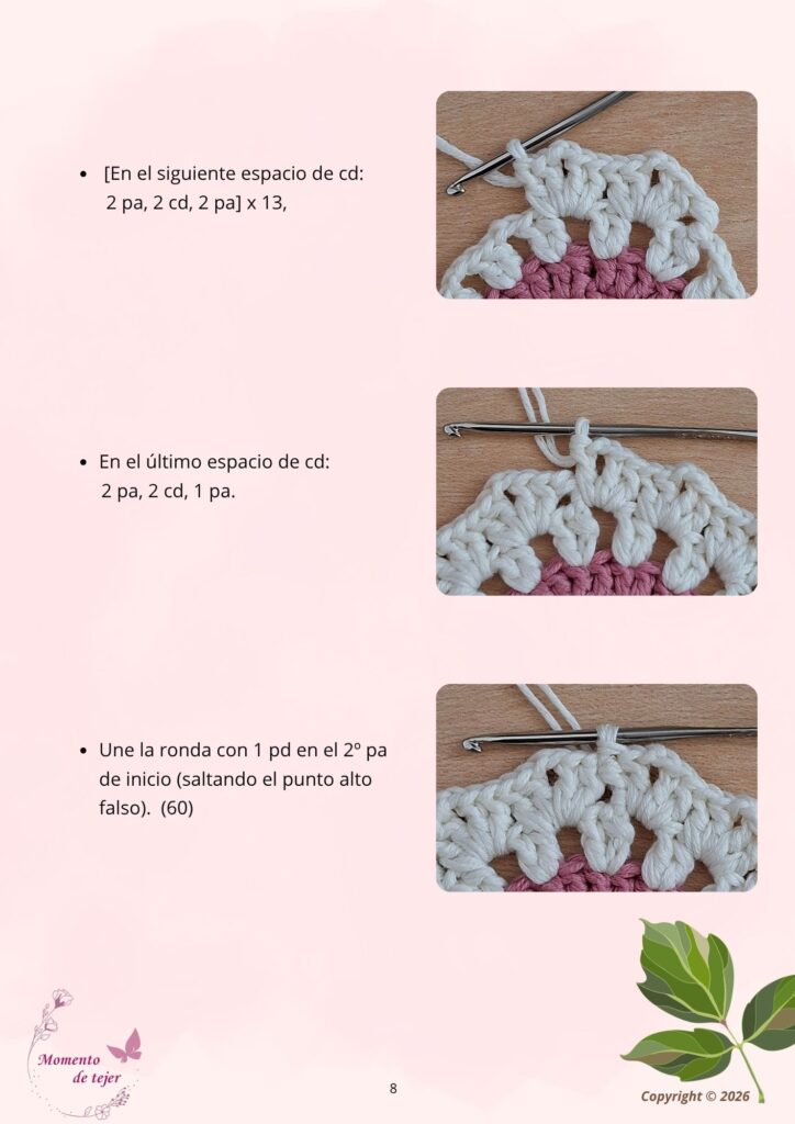Posavasos Dalia – Patrón de Crochet Gratuito posavasos dalia patron de crochet 8