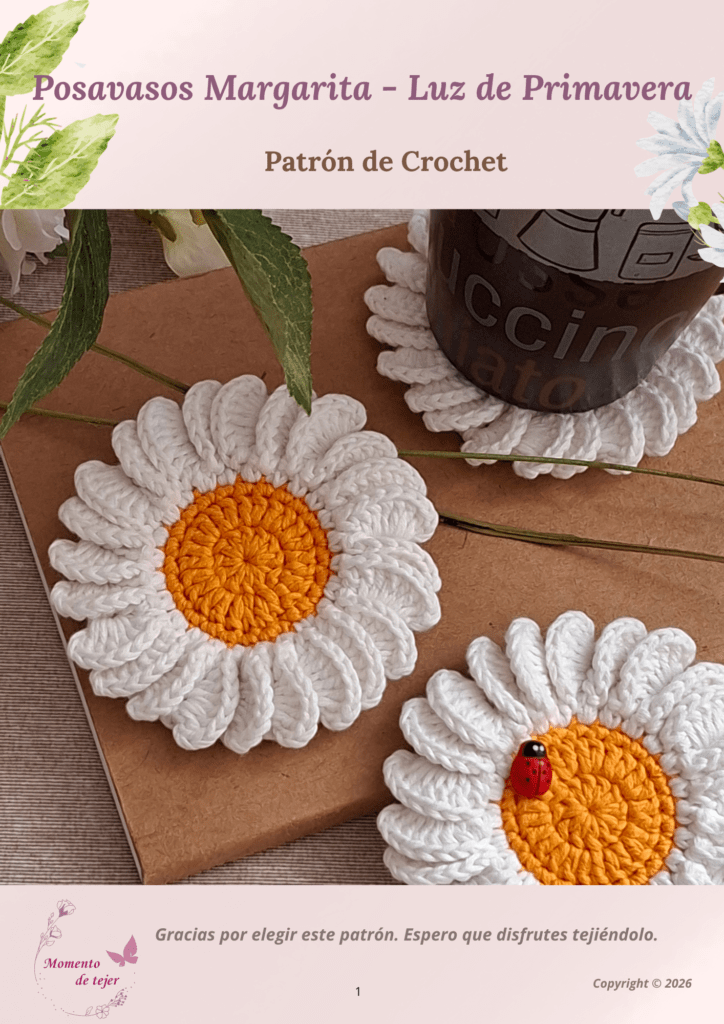 posavasos margarita patron de crochet 1