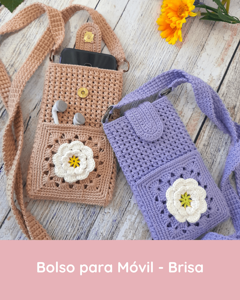 Mis Patrones bolso para movil brisa patron de crochet