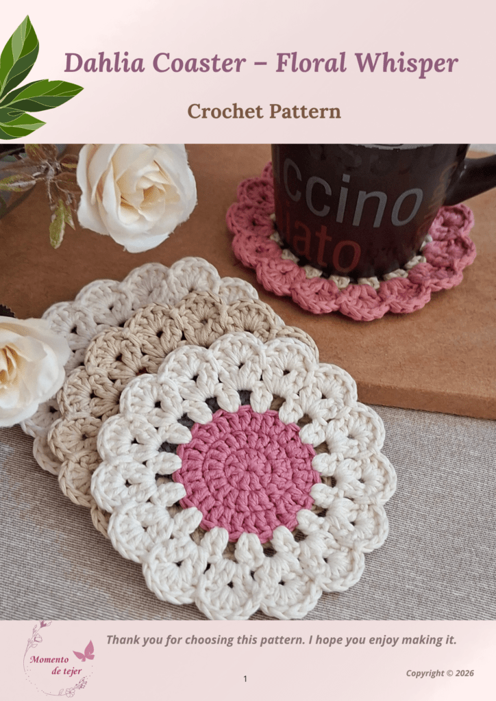 Dahlia Coaster – Free Crochet Pattern dahlia coaster crochet pattern 1