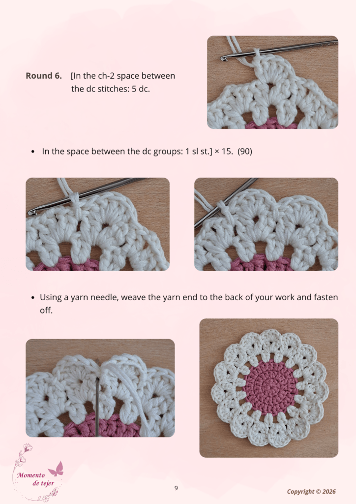 Dahlia Coaster – Free Crochet Pattern dahlia coaster crochet pattern 9