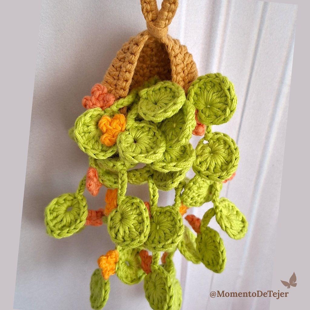 nido silvestre planta colgante a crochet w 2