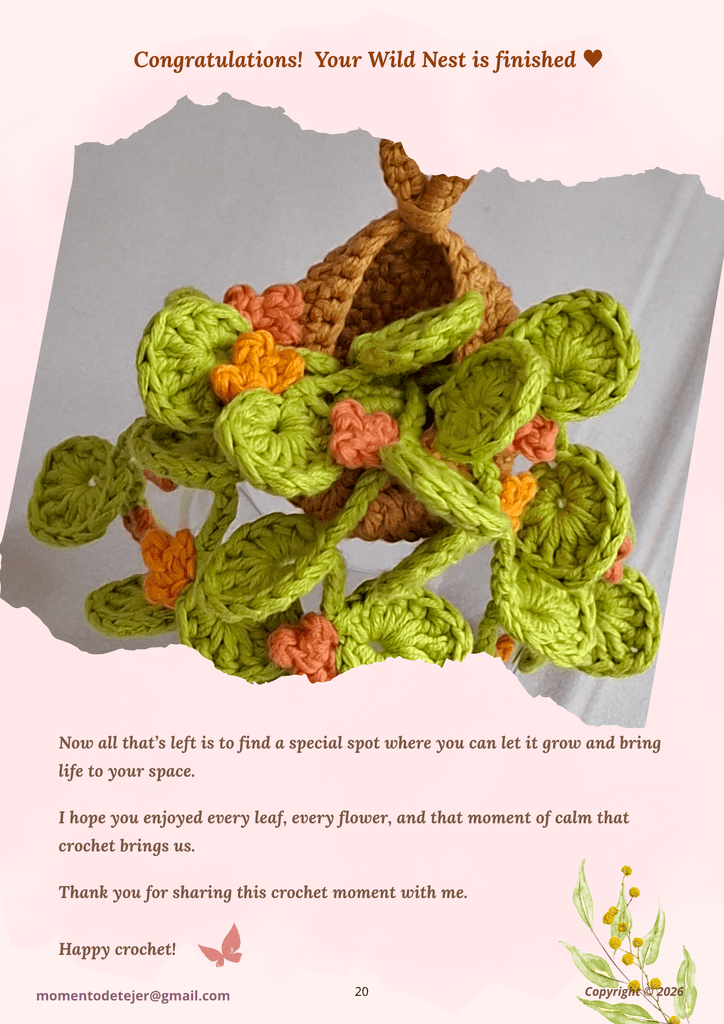 Nido Silvestre (Wild Nest ) - Free Crochet Pattern wild nest 20