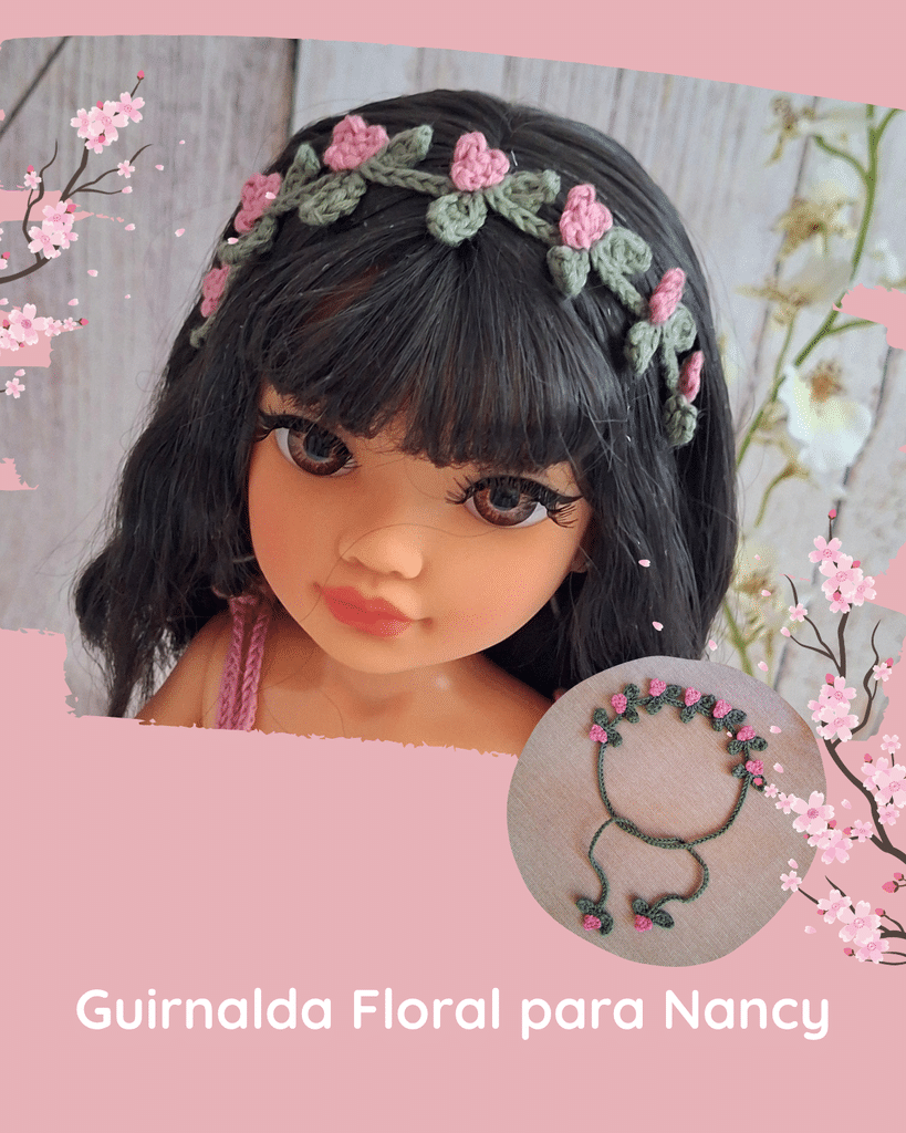 Patrones Gratuitos de Crochet guirnalda floral para nancy